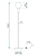 Toolight Talna stoječa svetilka APP928-1F