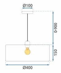 Toolight Viseča svetilka APP1016-1CP