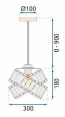 Toolight Kristalna svetilka APP1105-1CP