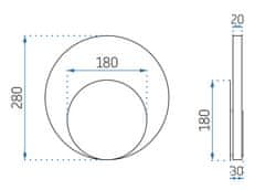 Toolight STENSKA SVETILKA SCONCE APP992-W