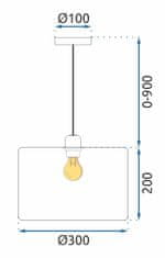 Toolight Obesna svetilka APP1015-1CP