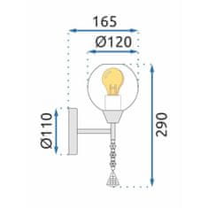 Toolight STENSKA SVETILKA GLAMUR STENSKA SVETILKA APP716-1W E27