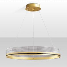 Toolight Lampa Wisząca APP1189-CP Gold 40cm