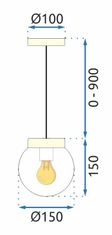 Toolight Stropna svetilka APP1151-1CP