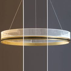 Toolight Lampa Wisząca APP1190-CP Gold 60cm