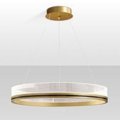 Toolight Lampa Wisząca APP1190-CP Gold 60cm