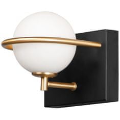 Toolight LAMPA ŚCIENNA KINKIET APP1220-1W Black Gold