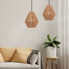 Toolight Lampa Wisząca Boho APP1150-1W WOOD