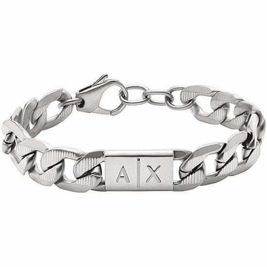 Armani Exchange Brezčasna moška jeklena zapestnica AXG0077040