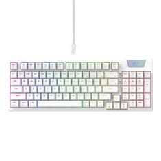 slomart igralna tipkovnica havit kb885l rgb (bela)