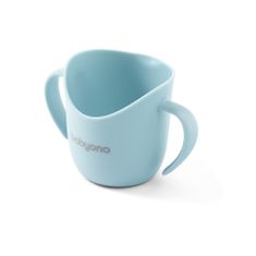 BabyOno Ergonomska skodelica z ušesi 120 ml svetlo modra 6m+