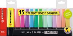 Stabilo Označevalnik BOSS ORIGINAL komplet 15 kosov