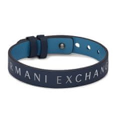 Armani Exchange Elegantna moška usnjena zapestnica AXG0106040