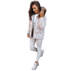 Dstreet Ženska zimska jakna IVORY SNOW beige ty3817 XXL