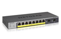 Netgear NETGEAR GS110TP Upravljani Gigabitni Ethernet stikalo z PoE, 8 priključkov, 20 Gbit/s, siva barva