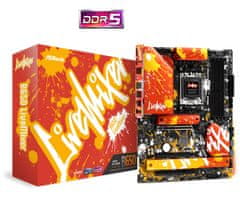 ASRock Asrock B650 LiveMixer AMD B650 Socket AM5 ATX matična plošča - podpora za Ryzen 7000, 128 GB RAM, 7.1 zvok