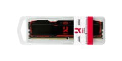 GoodRam GOODRAM DDR4 8GB 3200 CL16 IRDM X Črna RAM Pomnilnik za PC/strežnike, 1x8GB, 3200 MHz, CAS 16, brez HEDKIH HDD