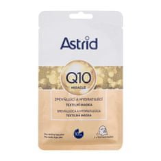 Astrid Q10 Miracle Firming and Hydrating Sheet Mask učvrstitvena in vlažilna maska za obraz v robčku 1 kos za ženske