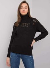 RUE PARIS Klasičen ženski pulover Amirah črna Universal