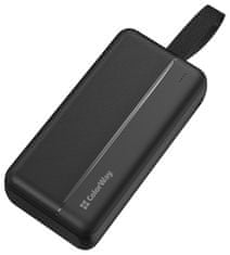 ColorWay powerbank/ 30 000 mAh/ 2x USB QC3.0/ USB-C Power Delivery 22,5W/ Micro-USB/ Črna