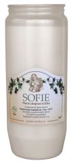 Oljna sveča Sofie - 240 g bela