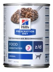 Hill's HILL'S PD Canine Food Sensitivities z/d - Mokra pasja hrana za občutljive želodce, 370 g, primerna za vse pasme