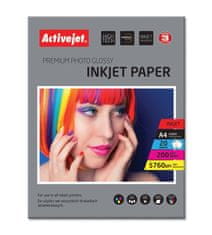 ActiveJet Papir za fotografije Activejet AP4-200G20, glossy, A4, 20 listov, 200 g/m², za tiskanje z inkjet tehnologijo