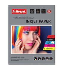 ActiveJet Glossy fotografski papir Activejet AP4-180G20, A4, 20 listov, za inkjet tiskalnike, 180 g/m²