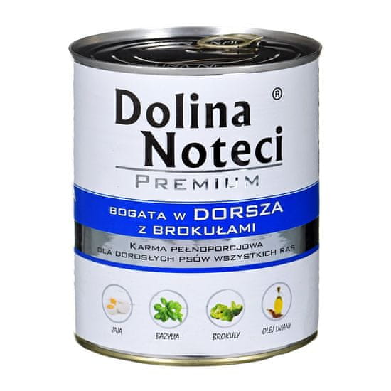 DOLINA NOTECI DOLINA NOTECI Premium mokra hrana za pse z ribami in brokolijem, 800 g - brez glutena in umetnih dodatkov