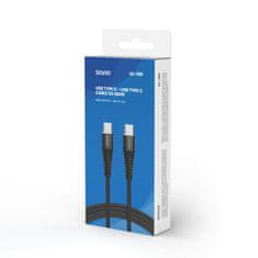 SAVIO savio cl-159 usb kabel 1 m usb 2.0 usb c - usb c črn