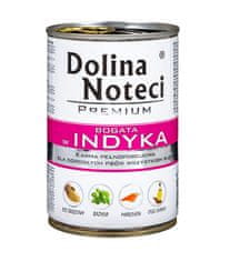 DOLINA NOTECI DOLINA NOTECI Premium mokra hrana za pse z bogato vsebnostjo purana, 400 g - brez umetnih dodatkov, brez glutena, primerna za vse pasme