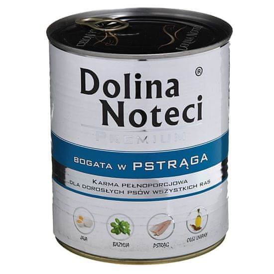 DOLINA NOTECI DOLINA NOTECI Premium mokra pasja hrana z lososom - 800 g, brez glutenov in umetnih dodatkov, primerna za vse pasme psov