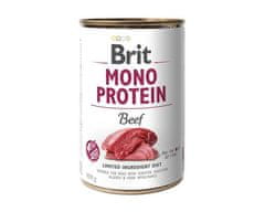 Brit BRIT Mono Protein Gove - mokra hrana za pse, 400 g, brez umetnih dodatkov, za odrasle pse, občutljivost na hrano