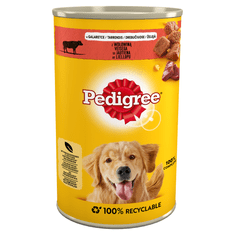 Pedigree Močna mokra hrana za pse Pedigree z govedino, primerna za odrasle pse vseh pasem, 1,2 kg.