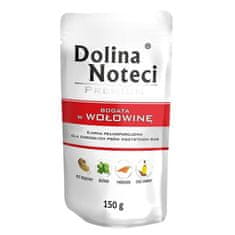 DOLINA NOTECI Dolina Noteci Premium mokra hrana za pse z bogatim govejim mesom, 150g, primerna za odrasle in vse pasme