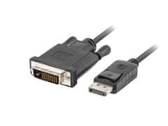 shumee Kabel Lanberg CA-DPDV-10CU-0030-BK (DisplayPort M - DVI-D M; 3m; črn)