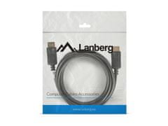 Lanberg lanberg ca-dpdp-10cc-0030-bk displayport kabel 3 m črn