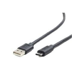 Gembird gembird usb-a/usb-c, 1m usb kabel usb 2.0 usb a usb c črn