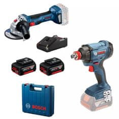 BOSCH Professional set akumulatorskega orodja GDX 180-LI + GWS 180-LI (0615990N1U)