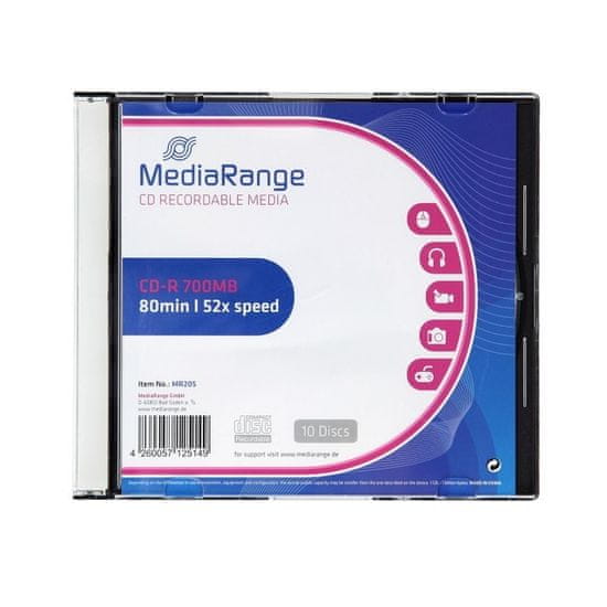 MediaRange Cd-r 700 mb 1/10 slim