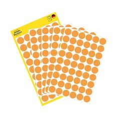 Avery Zweckform Etikete zweckform okrogle fi-12mm - 3148 oranžne