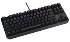 Endorfy gaming tipkovnica Thock TKL Kailh RD RGB /USB/ rdeča sw. / žična / mehanska / CZ/SK postavitev / črna RGB