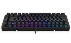 Endorfy gaming tipkovnica Thock 75% Red / RGB / rdeča sw. / žična / CZ / SK postavitev / kratka / črna