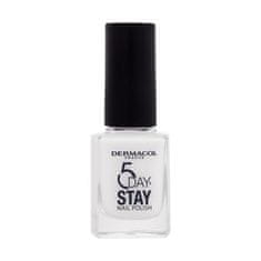 Dermacol 5 Day Stay dolgoobstojen lak za nohte 11 ml Odtenek 56 arctic white