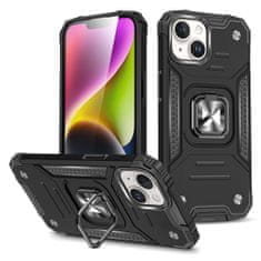 MG Ring Armor ovitek za iPhone 15, črna