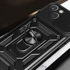 MG Hybrid Armor Camshield ovitek za iPhone 15, črna