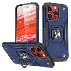 MG Ring Armor ovitek za iPhone 15 Pro, modro