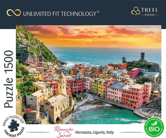 Trefl Puzzle UFT Romantični sončni zahod: Vernazza, Ligurija, Italija 1500 kosov