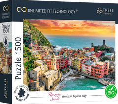 Trefl Puzzle UFT Romantični sončni zahod: Vernazza, Ligurija, Italija 1500 kosov