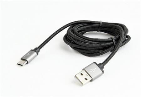GEMBIRD Kabel USB 3.0 AM do Type-C (AM/CM), 1,8 m, pleten, črn, blister